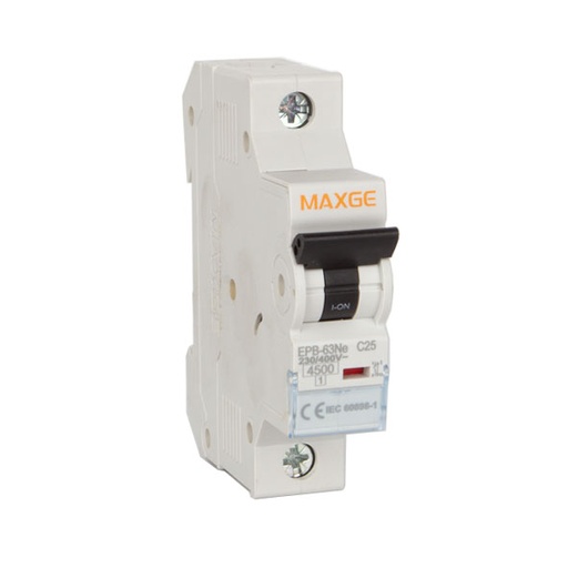 EPB63ME. Interruptor automático magnetotérmico. Residencial. Corte 6kA. Curva C